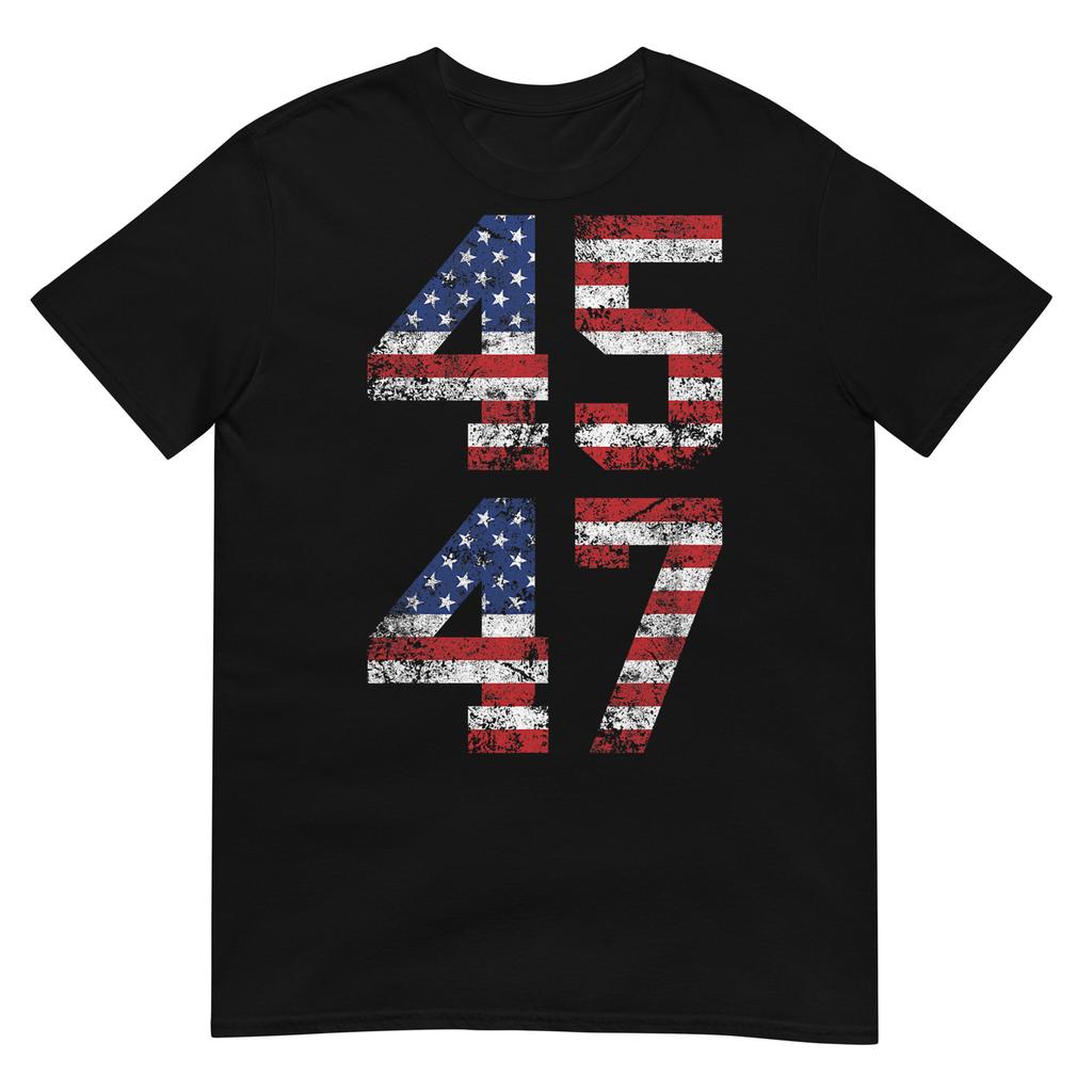 Trump 2024 Vintage T-Shirt - Classic Fit, Crew Neck, Black Adult