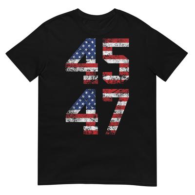 Trump 2024 Vintage T-Shirt - Classic Fit, Crew Neck, Black Adult