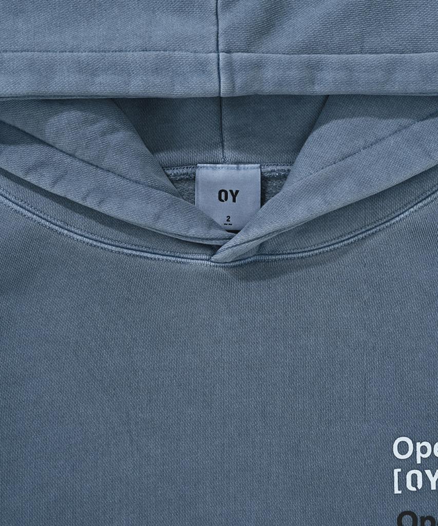 PIGMENT Typo Hoodie-Blue