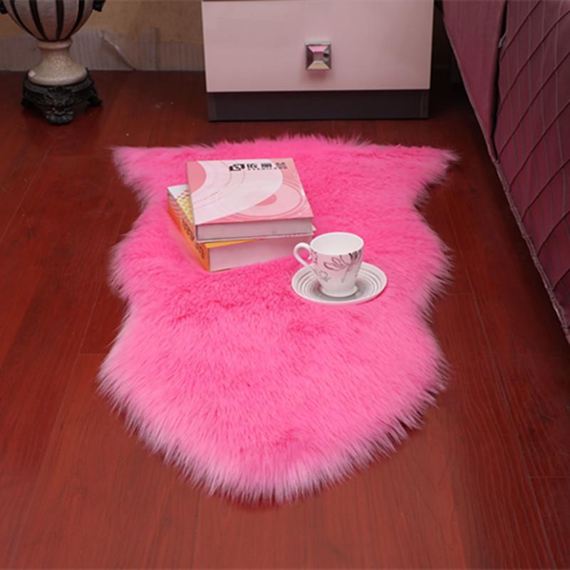 Imitation Australian Wool Plush Carpet Sofa Cushion & Bay Window Mat