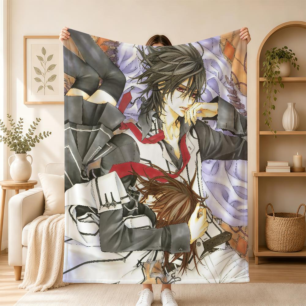 Anime Vampire Knight Blanket For Soft Warm Knee For Bedroom Living Room Bed Sofa Camping Picnic Office Gift