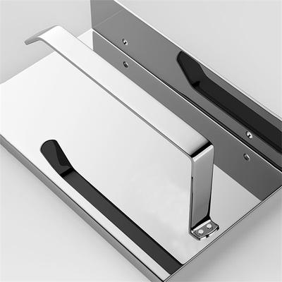 Stainless Steel Toilet Paper Sanitary Paper Roll Holder Bathroom Multi-Function Mobile Phone Shelf Rack Home Storage Rack