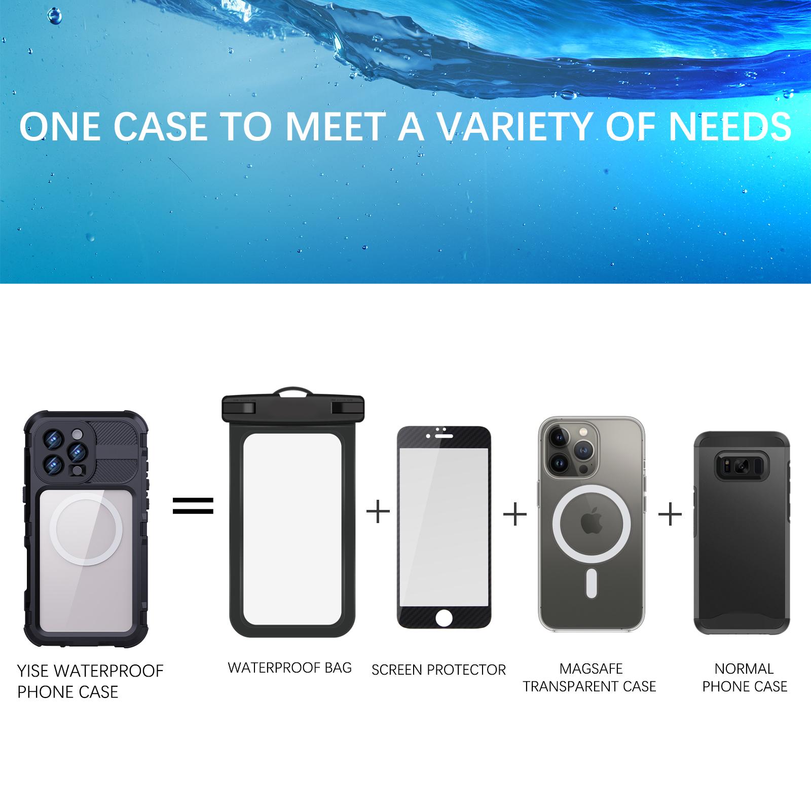 Coque étanche ShellBox IP68 MagSafe Pour IPhone 16 Pro Max - Noir - Tech-Protect