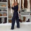 Autumn 2025 Versatile Relaxed Fit Wide-Leg Denim Pants