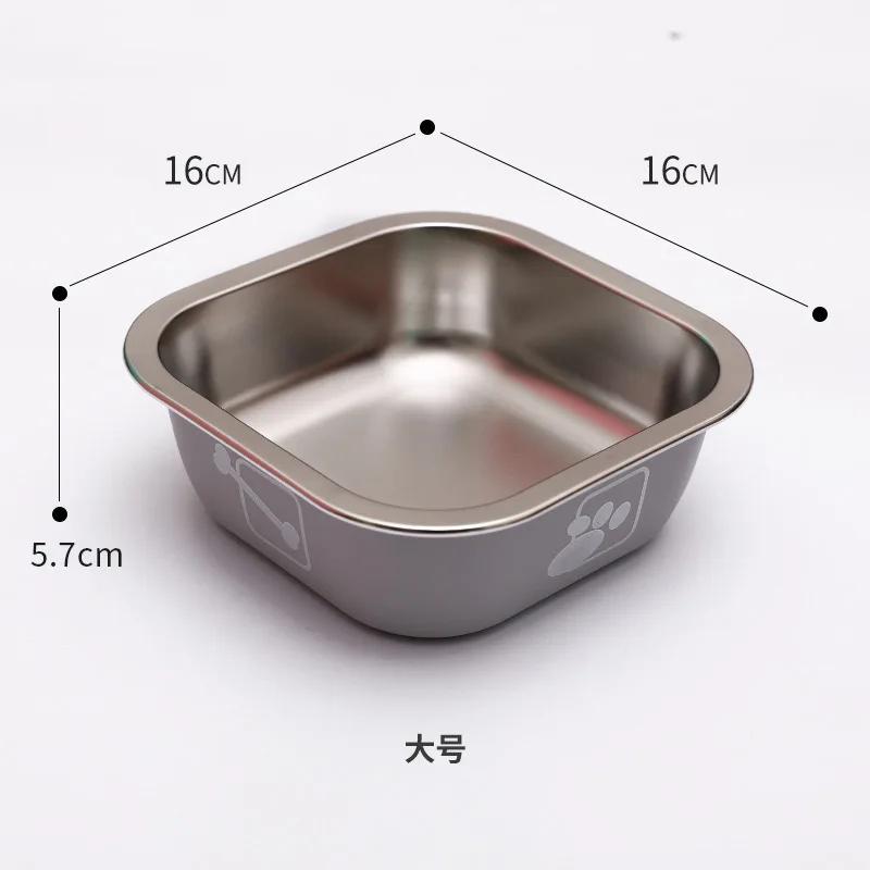 Non-slip Dog Bowls for Small Medium Large Dog Feeder Bowls and Drinkers Stainless Steel Pet Feeders Pets Dogs Accessories