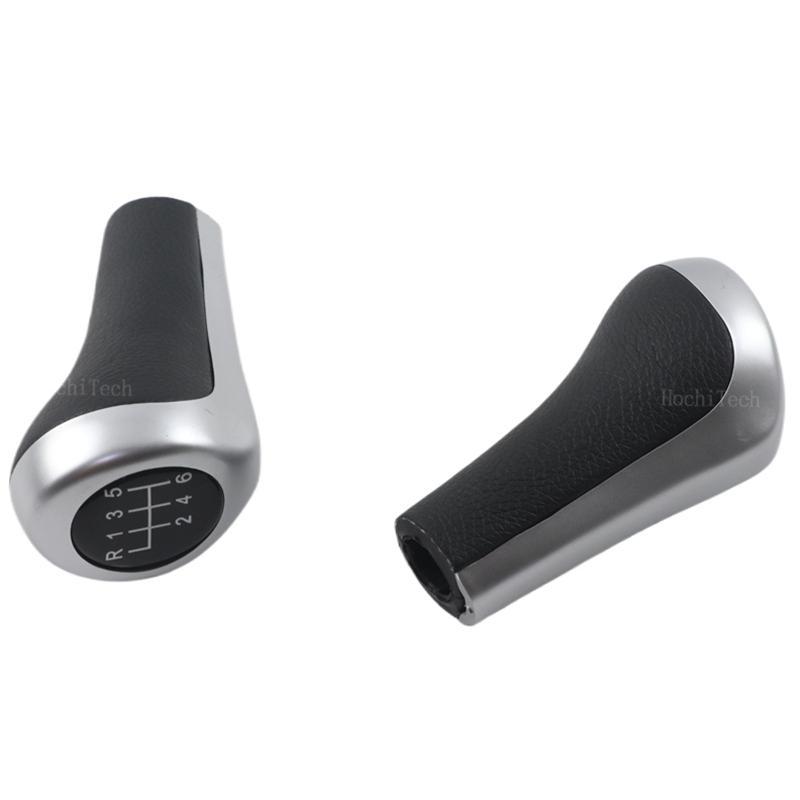 Silver 5/6 Speed Car Gear Shift Knob For BMW 1 3 5 6 Series E30 E32 E34 E36 E38 E39 E46 E53 E60 E63 E83 E84 E90 E91
