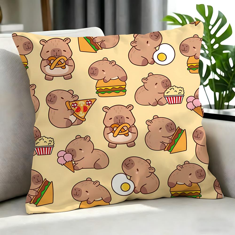 Cartoon ccapybara Cushion Cover Cushion Cover Set Pcs x x x Pillowcase Decorative Sofa Home Decor