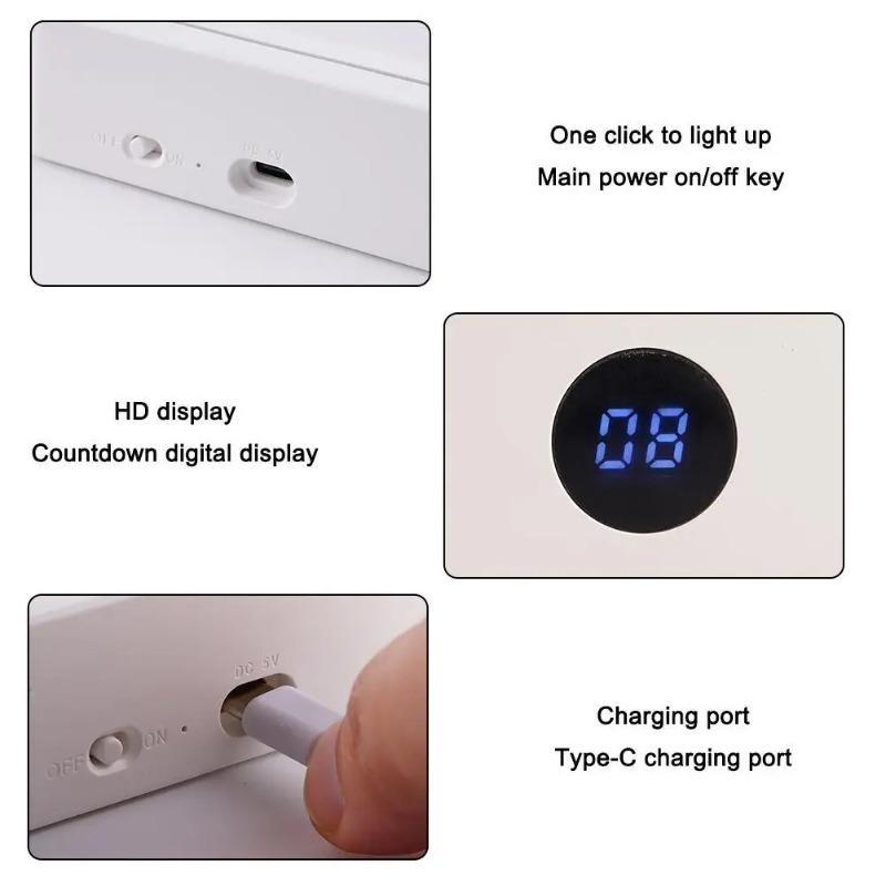 LED Reading Light for Reading At Night In Bed Flat Book Lights for Book Lovers for Reading Illuminator Panel Plate Lamp Board