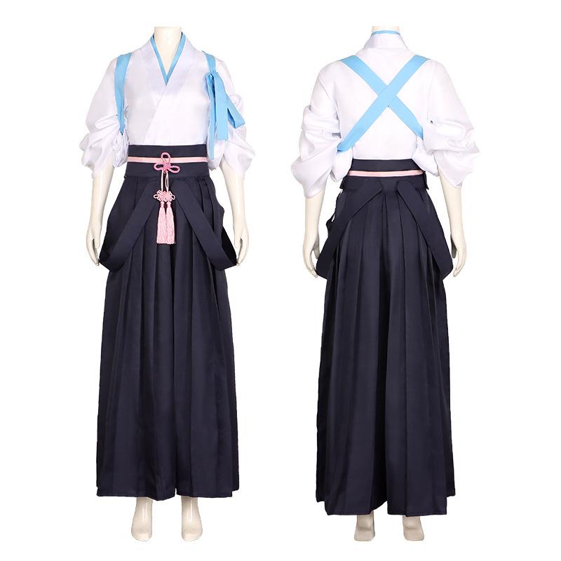   Kostyme Kamisato Ayaka Cosplay Kimono Anime Kostyme Kvinne Kendo Klær Prinsesse Ggret Parykk Hodeplagg