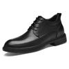 Autumn New Inner Height Increase 6CM Leather Shoes Casual Dress Men's Shoes Wedding Shoes British Height Increase Shoes Cross-border