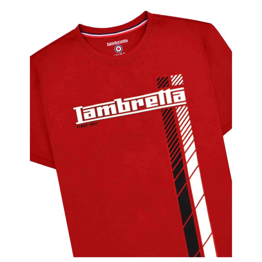 Lambretta Mens Racing Stripe T-Shirt
