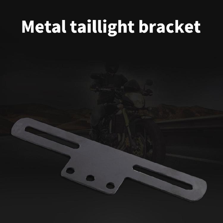 Robuste Metall-Motorrad-Rücklicht-Halterung Kennzeichenhalter mit Rücklicht-Halter Halter Zubehör für Fahrer