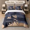 Custom Bedding Set Billie Eilish Pattern, Print Name Text 1 Duvet Cover Plus 2 Pillowcases Home Textile