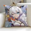popular game Honkai Star Rail Cushion Cover Soft  EasyWash Pillow Case  Versatile for Couch Bed Travel and Office
