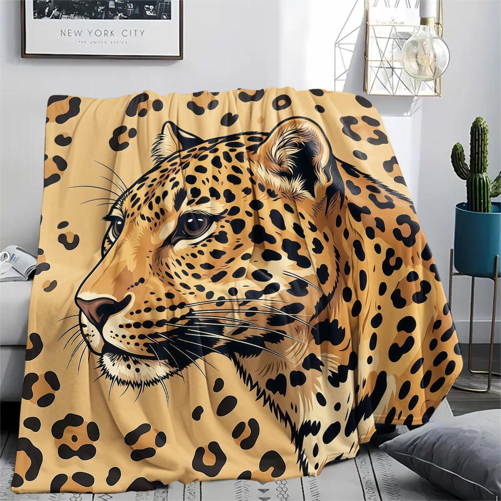 animal patterns Print Flannel Blanket High quality Comfortable for All Seasons Home Decor Warmth and Comfort Perfect for Christmas Gifts