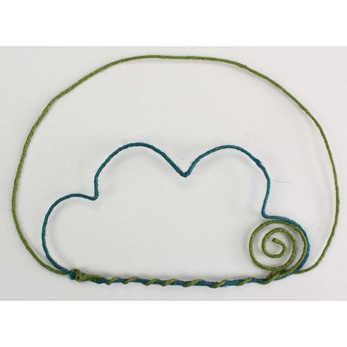 Cordon de jute armée bleu canard 0,2 cm x 3 m