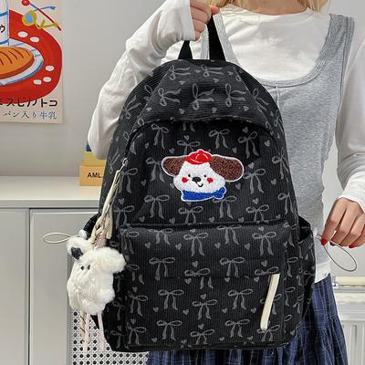 Schoolbag New Korean Version Simple Girls Backpack Travel Leisure Sports Backpack Computer Bag Junior High School Student Schoolbag