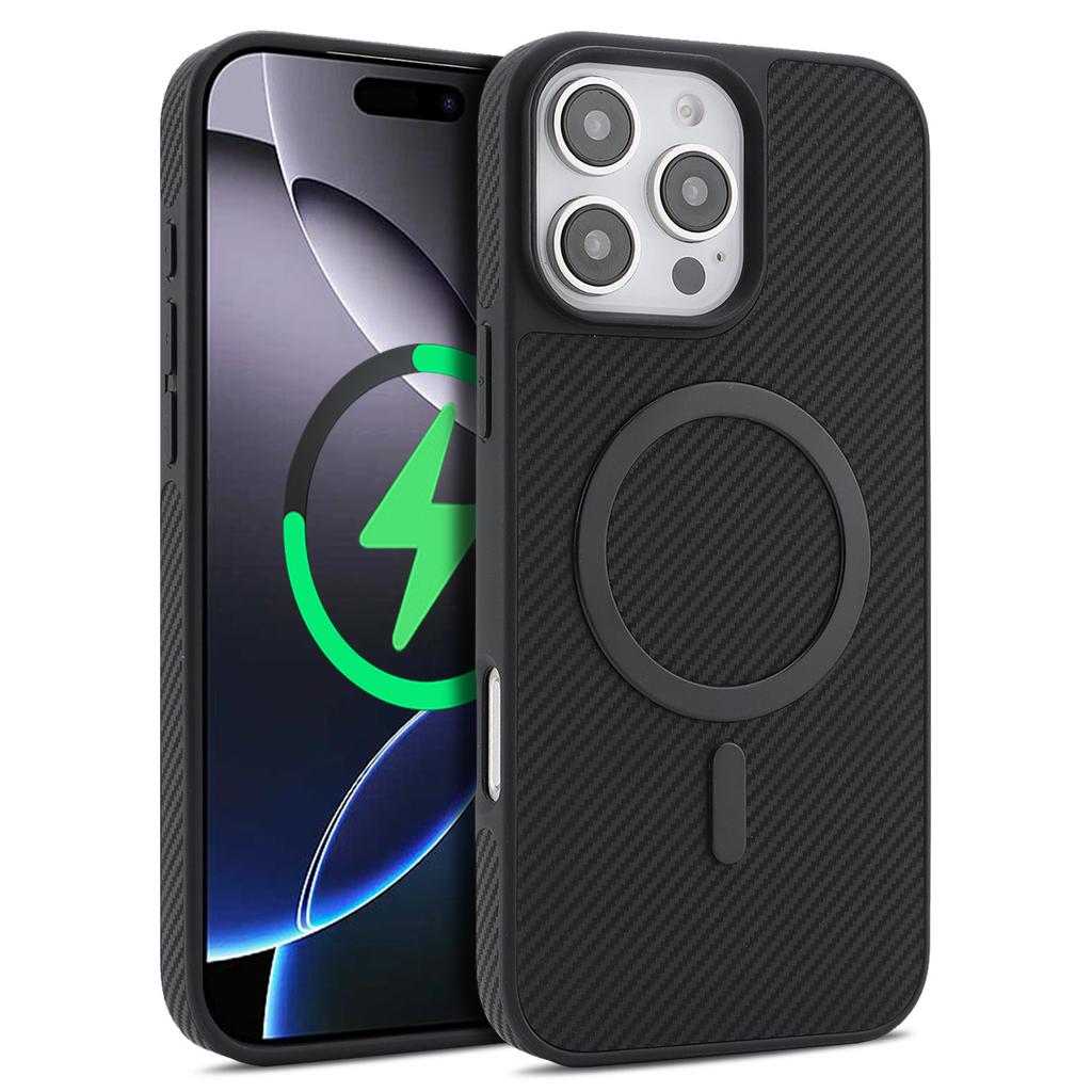 Magnetic Ring with Wireless Charging Phone Case for iPhone 16 Pro Max 17 Air 16E/15/14 Plus/13/12Pro Leather Flocking Back Cover