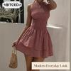 Women's Fashion Summer Spring Sleeveless O-Neck Casual Dresses