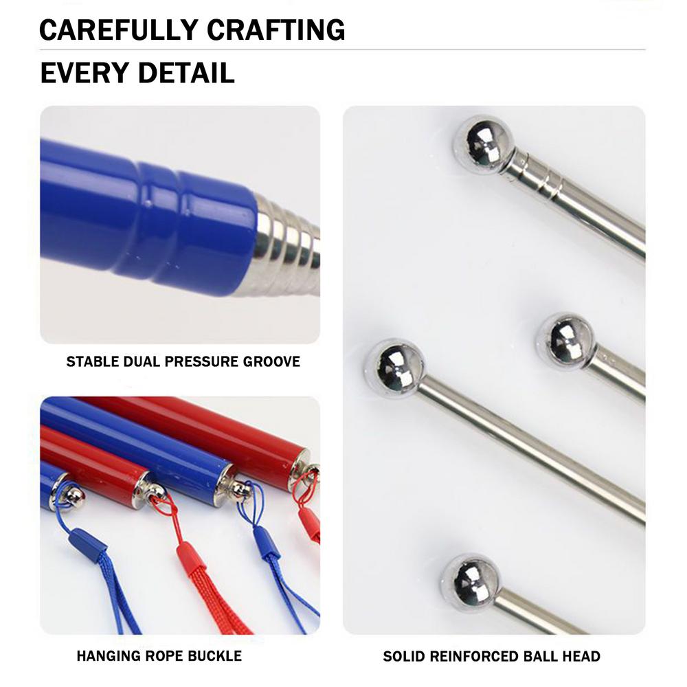 Telescopic Empty Drum Hammer Hollowing Drum Detection Hammer Sound Detection Tool Adjustable Telescopic Rod Portable Room Test