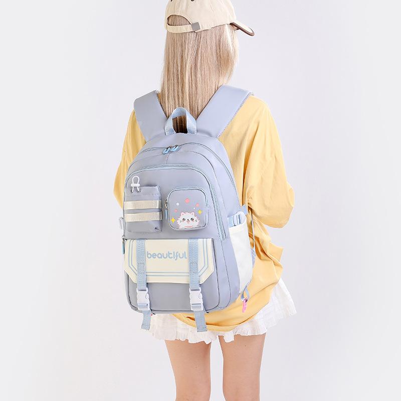 New Style Trolley Schoolbag for Primary School Students  Boys  Girls  Children  Middle School Students Can Climb Stairs with Large Capacity