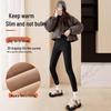 Langsha Women's Winter Alpaca Fleece Lined High-Waist Slimming Leggings