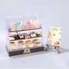1:12 Scale Miniature Bakery Case Model Mini Food Bread Stand Dollhouse Cake Case DIY Accessories