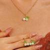 Kirschrot Halskette Ohrring Set Leichter Luxus Und Nischen Design Schlüsselbein Kette Elegantes Und Exquisites Set Schmuck Für Frauen