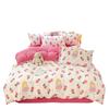 Class A Maternal And Infant Grade Washed Cotton Four-Piece Set Cotton Cartoon Small Fresh Pure Cotton Mattress Quilt Cover 3Pcs Set