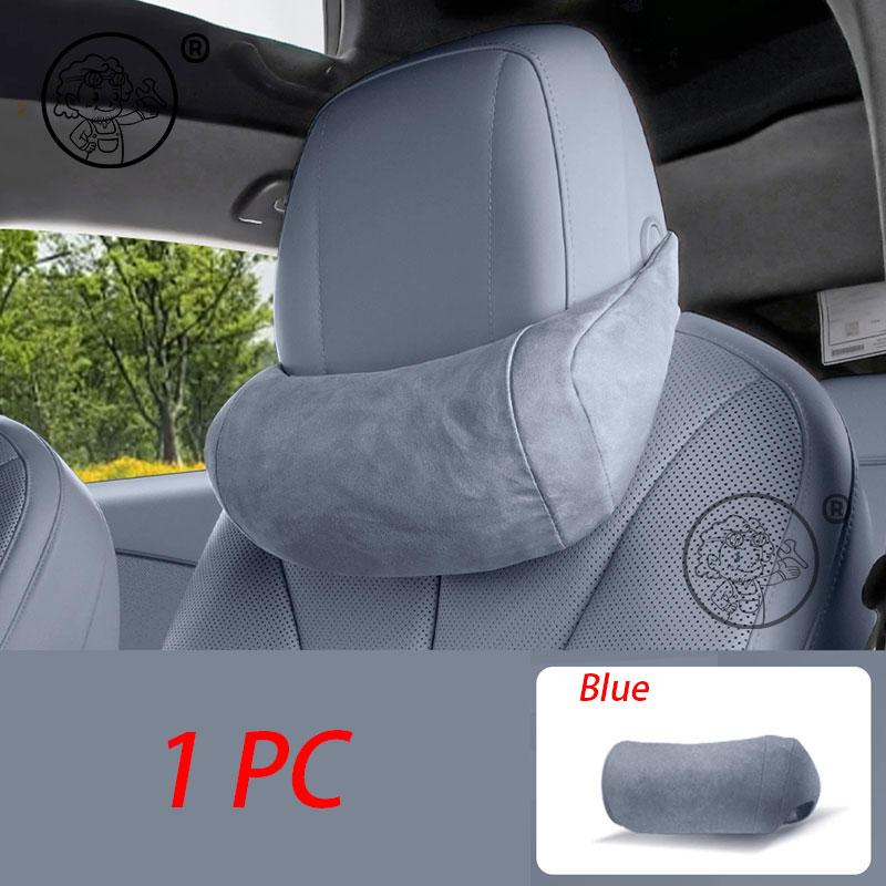 For XPENG P7+ 2026 2027 Car Leather Memory Foam Pillows Neck Pillow headrest Car interior Accessories