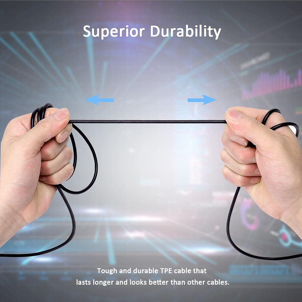 QJYTH Replacement Cable Cord Compatible with SteelSeries Arctis 3, Arctis Pro Wireless, Arctis 5, Arctis 7, Arctis Pro Gaming Headset, Audio Cable