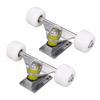 2PCS   Trucks Set with 4 Wheels Aluminum Alloy 5 Inch Shock Absorption  Board Truck for Replacement