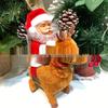 Electric Santa Claus Climbing Ladder with Beads - Christmas Decoration and Children's Gift