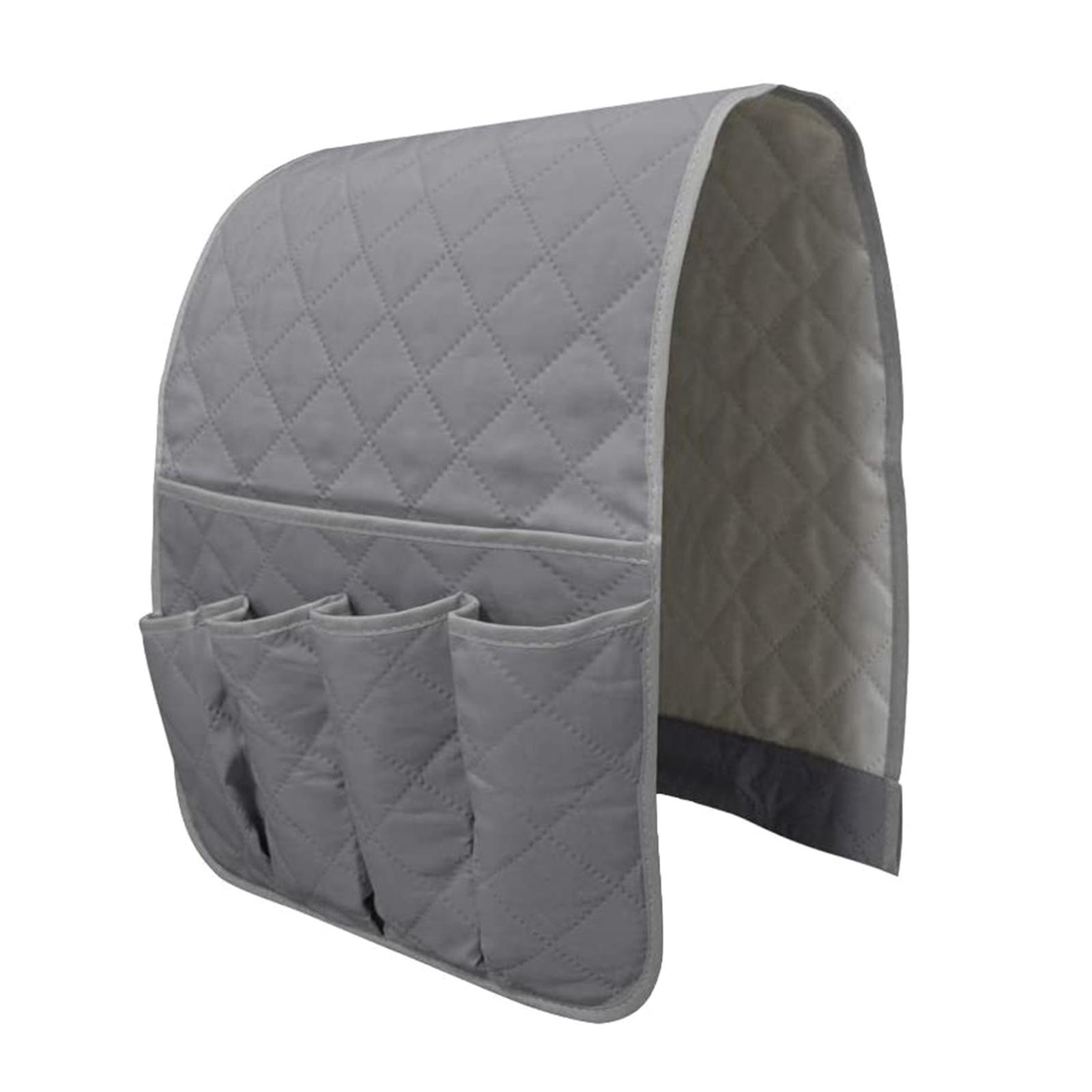 

Органайзеры для подлокотников дивана с 5 карманами Компактные органайзеры для подлокотников дивана Сумка для хранения для быстрого доступа к ежедневным нуждам серый