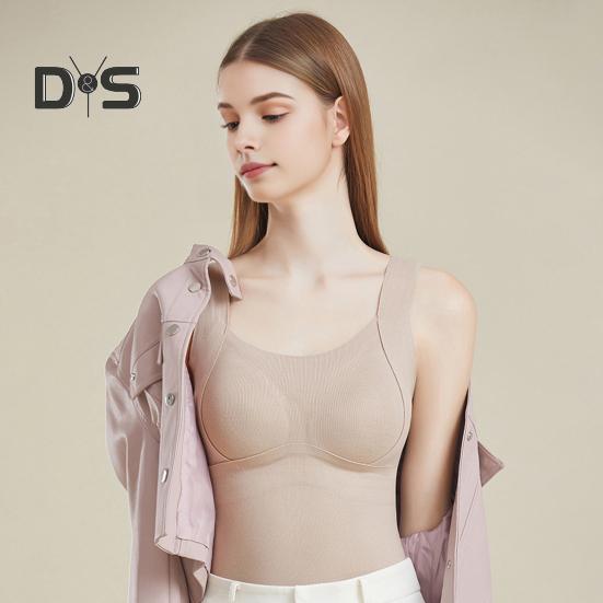 Unterhemd 3D-Cup-Form Warmes Bequemes Selbsterhitzendes Thermo-Oberteil Gepolsterte Nahtlose Unterhemd Für Herbst Und Winter