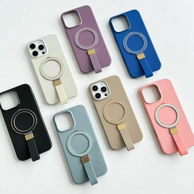 Anwendbar auf iPhone16 Handyhülle Hautfreundliches Armband Drehbarer Ständer iPhone15/14 Magnetische Saugkraft Sturzsichere Schutzhülle