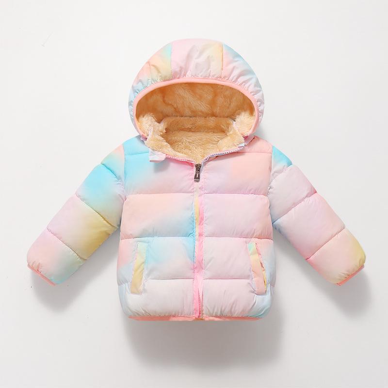 Kinder Fleece-gefütterte Baumwolljacke - Jungen und Mädchen Daunenjacke, Dicke Oberbekleidung