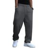 Men's Casual Color Sweatpants with Elastic Waistband Straight Leg Long Pants for Everyday Wear