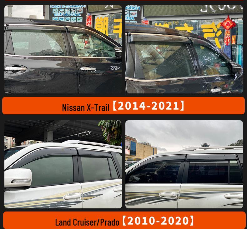 Nissan Xterra Window Visor Rain Guards and Eyebrows