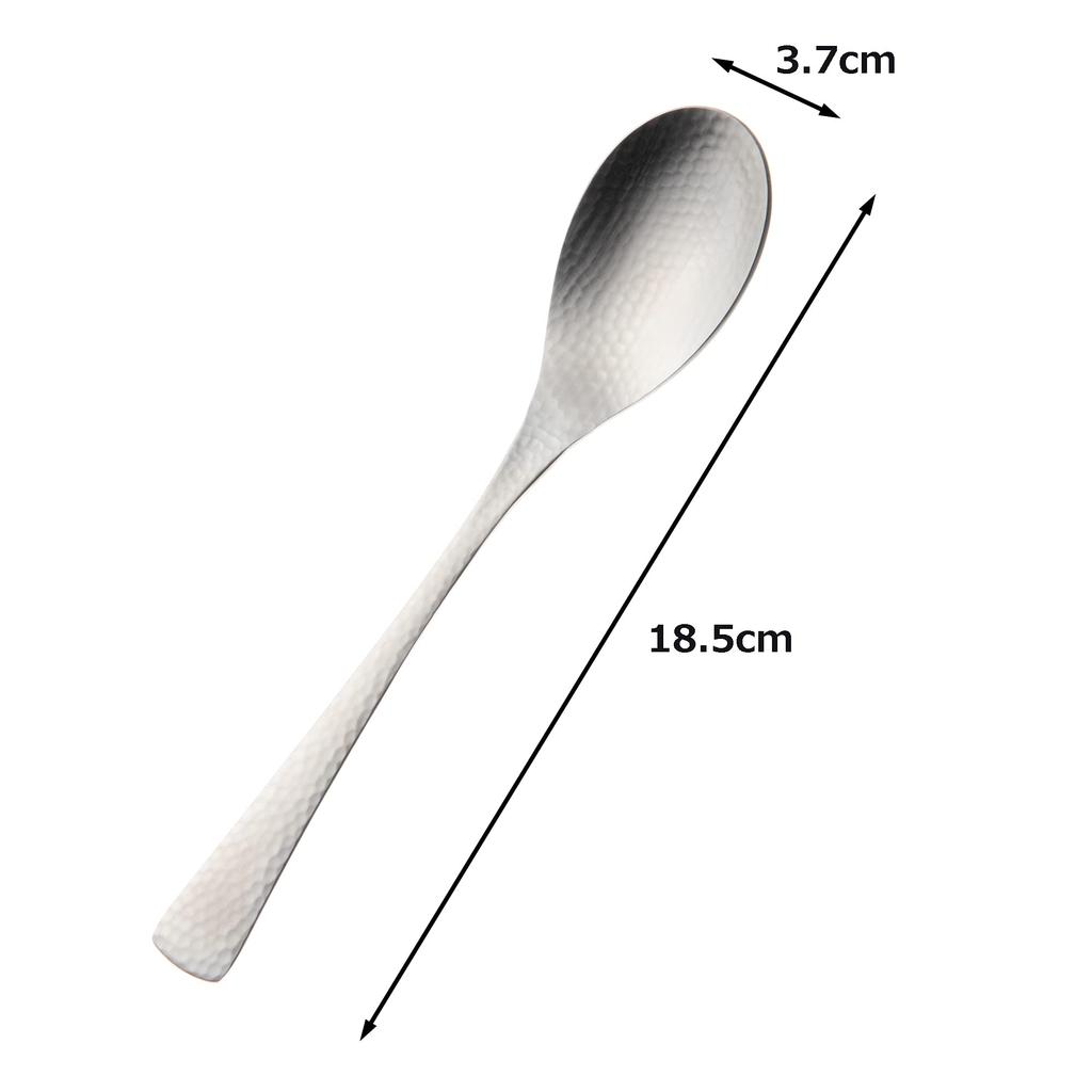 Nagao Japanese-Western Style Dinner Spoons, Set of 12, 18-8 Stainless Steel, Made in Japan