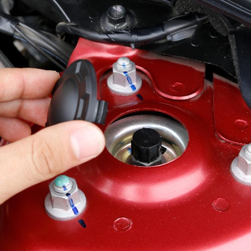 2Pcs Car Shock Absorber Screw Protective Cover Dust Cover Decoration Protection Cover for Mazda 3 Axela CX-30 2020 2021
