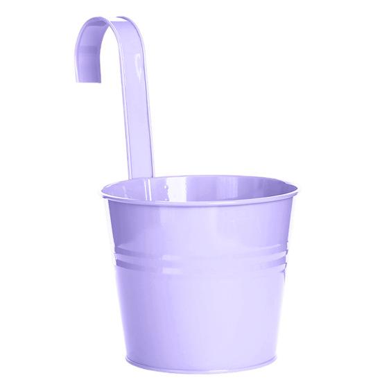 

Компактное ведро для цветов со съемным подвесным держателем для растений со съемным железным крючком для перил