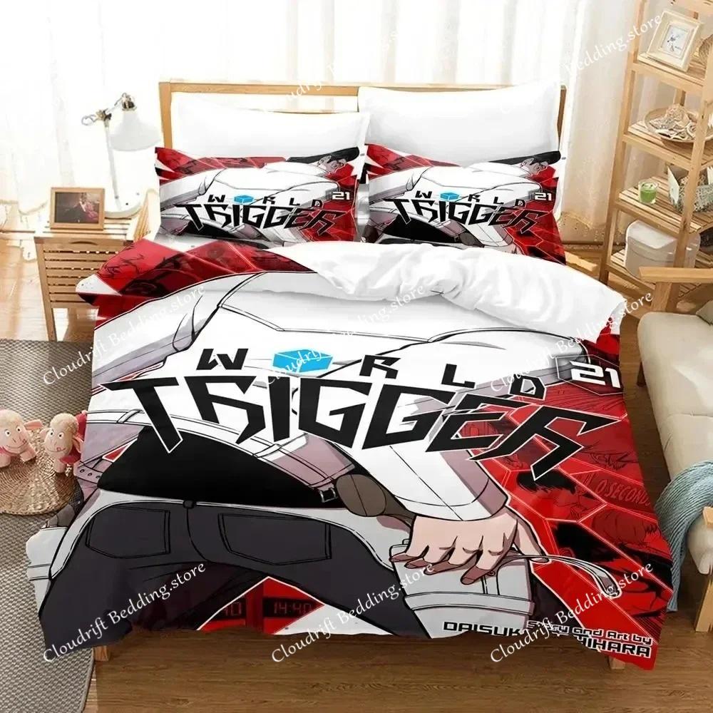 Anime Osamu Mikumo World Trigger Bedding Set Duvet Cover Bed Set Quilt Cover Pillowcase Comforter King Queen Size Boys Adult