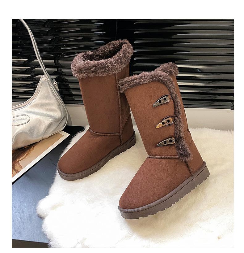 Sněhule klakson přezka vysoké dámské boty