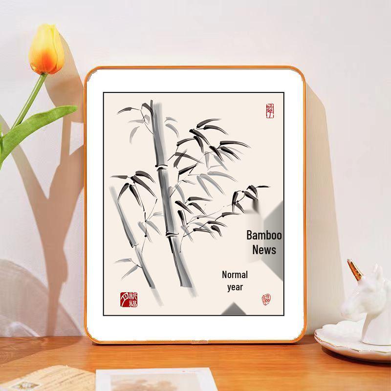 Annual Good Luck & Peace Photo Frame: Child’s Persistence Ornament for Study/Office Desktop