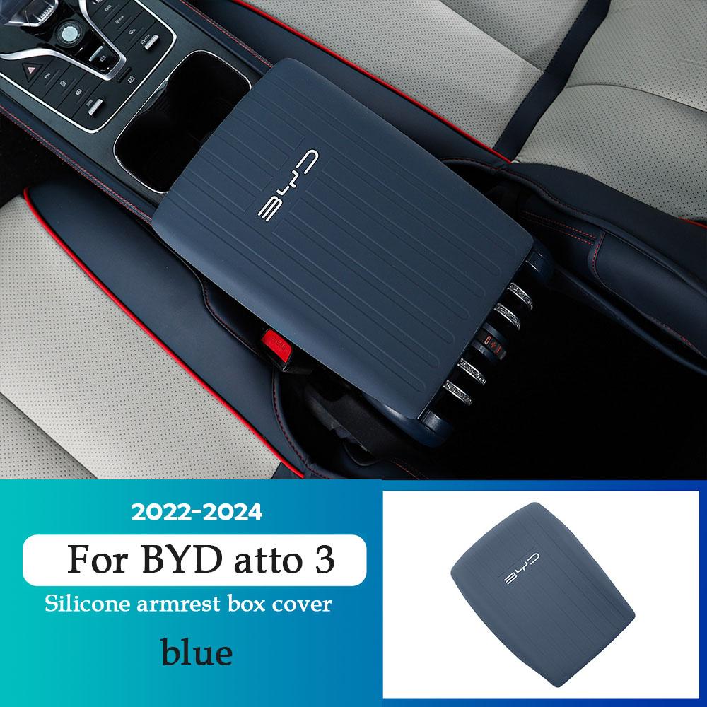 For BYD ATTO 3 2022 2023 2024 2025 Plus Car Silicone Armrest Box Cover Car Interior Accessories Durable Protection