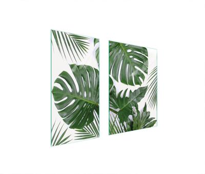 SZKLANA PŁYTA OCHRONNA DESKA 75x52 MONSTERA