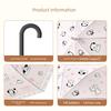 Cartoon Puppy Frosted Umbrella for Children and Students, Long-Handled Umbrella for School, Lightweight, High Aesthetic Value, Enlarged and