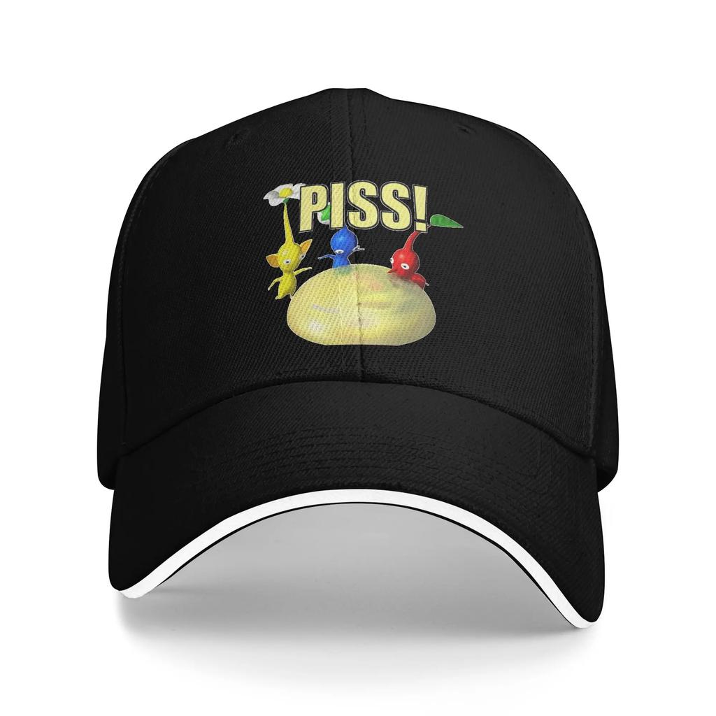 Süße Pikmin Baseballkappe Retro Sandwich-Hut für Herren Damen Verstellbar Dad Hat Laufen Golf