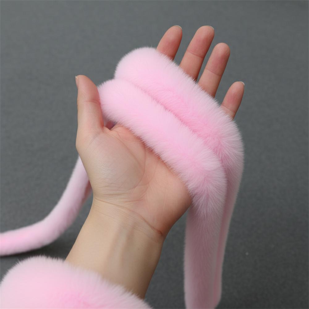 Collar Sewing Furry Fluffy 100cm Furry Ribbon Fur Tape Faux Rabbit Fur